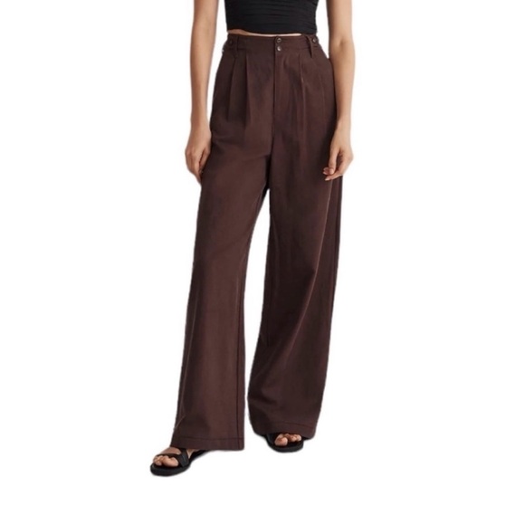 Madewell Harlow Wide-Leg Pants - 8 - Picture 1 of 5